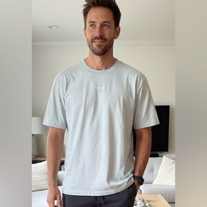 Lululemon athletica Blue Light T-Shirt Cotton Men 
Size: XXL